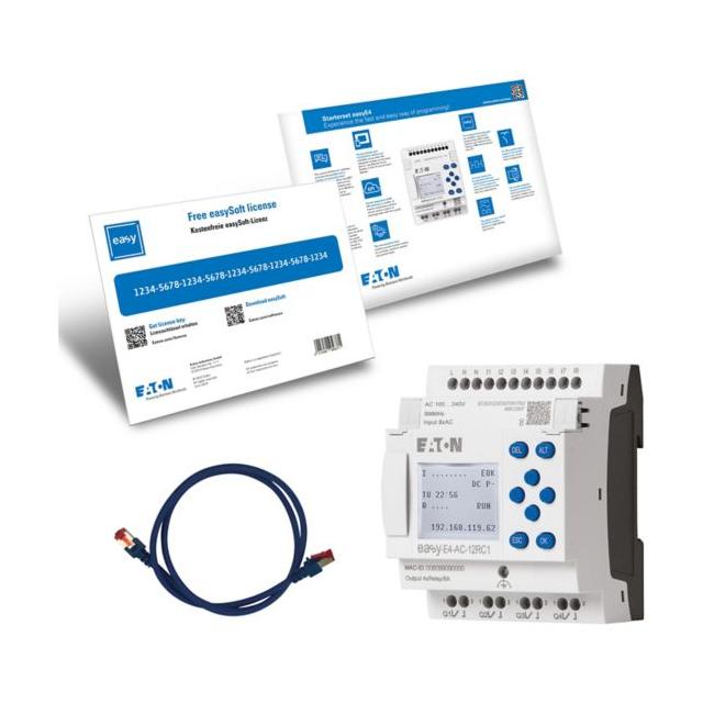 EASY-BOX-E4-AC1 easyE4 easySoft kabel - STARTERKIT wersja 230VAC/DC 197229 EATON