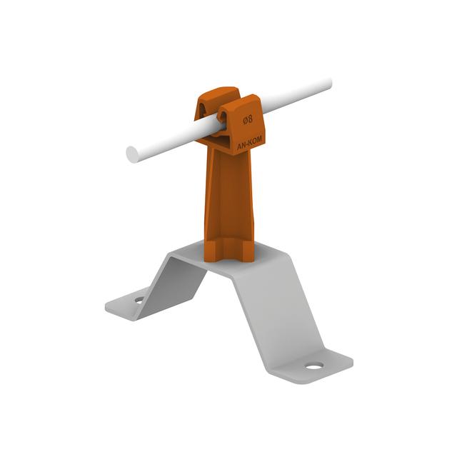 Uchwyt na płytce prof. stalow.Z-zatrzask H=7cm/OG/