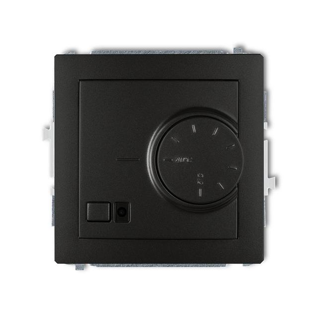 DECO Mechanizm elektronicznego regulatora temperatury z czujnikiem powietrznym czarny mat