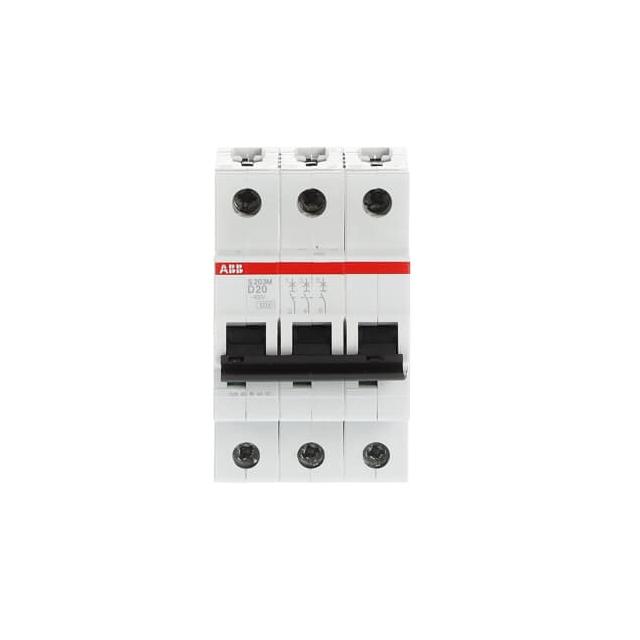 S203M-D20 Wyłącznik nadprądowy 10kA 3P D20A 2CDS273001R0201 ABB