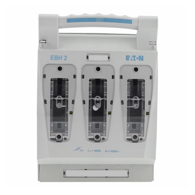 Rozłącznik bezp. poziomy 400A AC 690V NH2 AC23B 3P IEC montaż na płycie montaż śrub. (M10) EBH2O3TM1