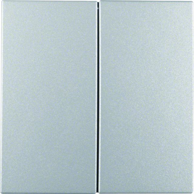 BERKER B.Kwadrat/B.7 Przycisk podwójny aluminium 85142183 HAGER