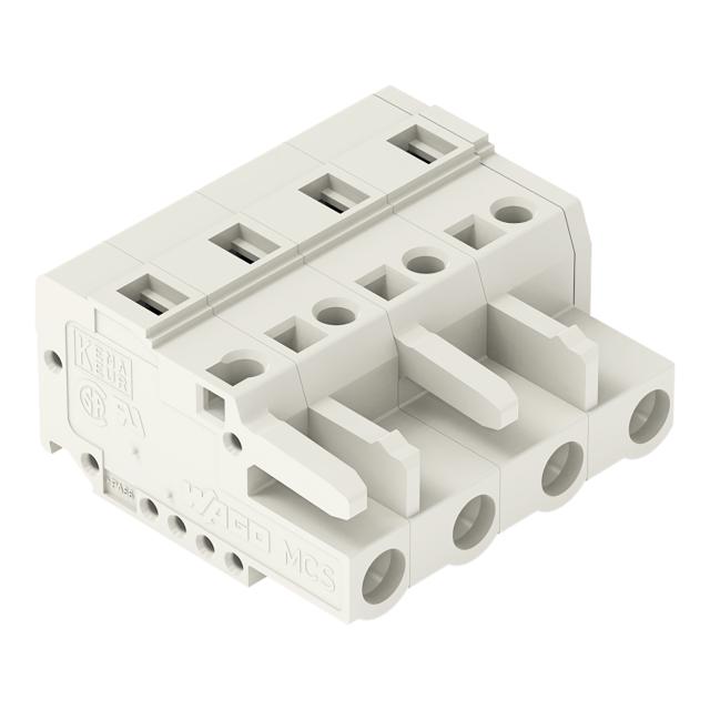 Gniazdo MCS‑MIDI Classic 4‑biegunowe jasnoszare raster 7,5mm 721‑204/026‑000 /50szt./ WAGO