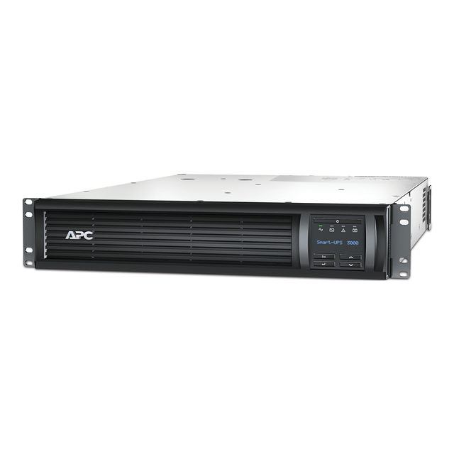 APC Smart-UPS SMT, 3000VA/2700W, montaż w szafie rack 2U, 230V, 8x gniazd IEC C13+1x IEC C19, AVR