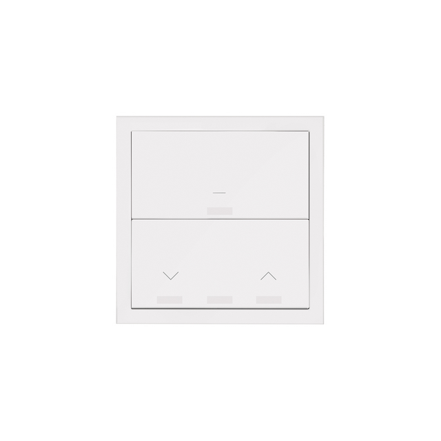 Simon 100 Panel 1-krotny: iO 1 klawisz Master+1 klawisz roletowy Master biały mat