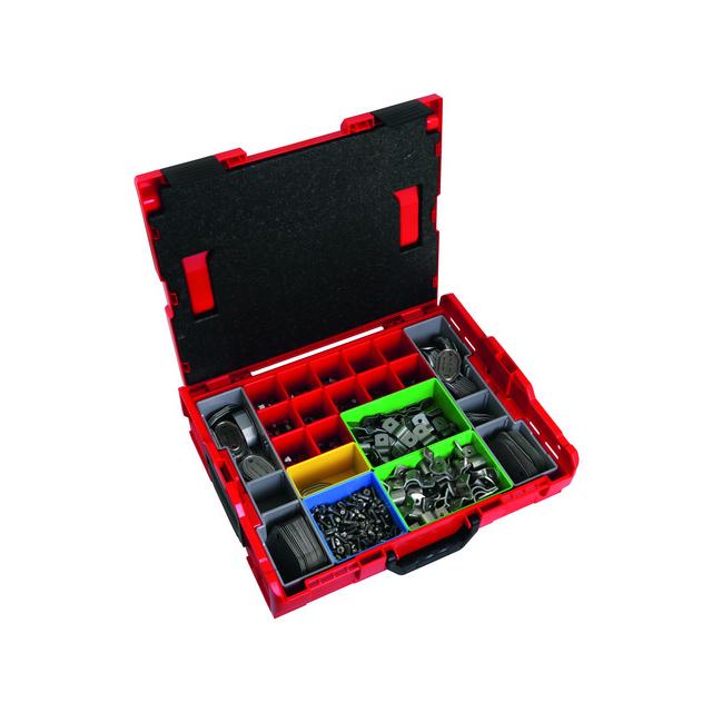 Kufer z tworzywa 450x360x120 mm, z oznacznikami, numerami, śrubami