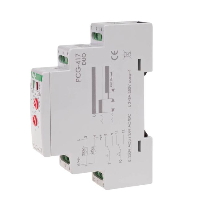 Przekaźnik czasowy PCG-417 styki: 2NO PCG-417DUO F&F