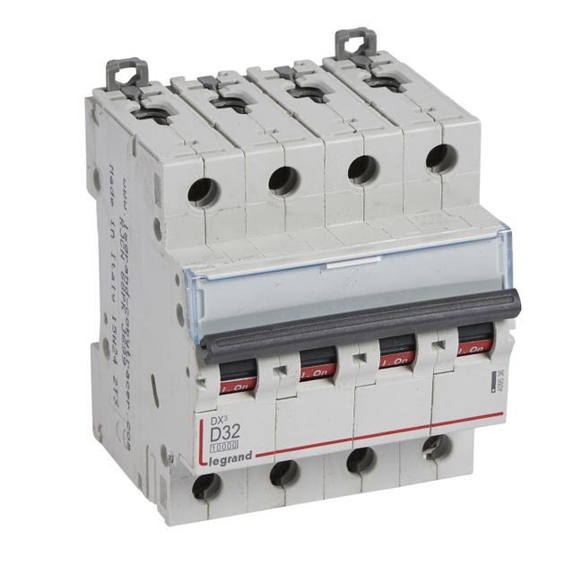 Wyłącznik Nadprądowy S 314 4P D32A 10000A DX3 409536 LEGRAND
