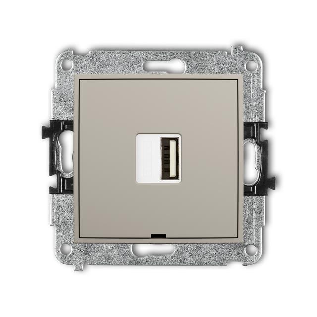 ICON Ładowarka USB typ A 10W max. 5V 2A taupe 60ICUSBBO-3 KARLIK