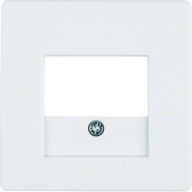 BERKER Q.x Płytka czołowa do gniazda głośnikowego i gniazda ładowania USB biały aksamit 10336089 HAG