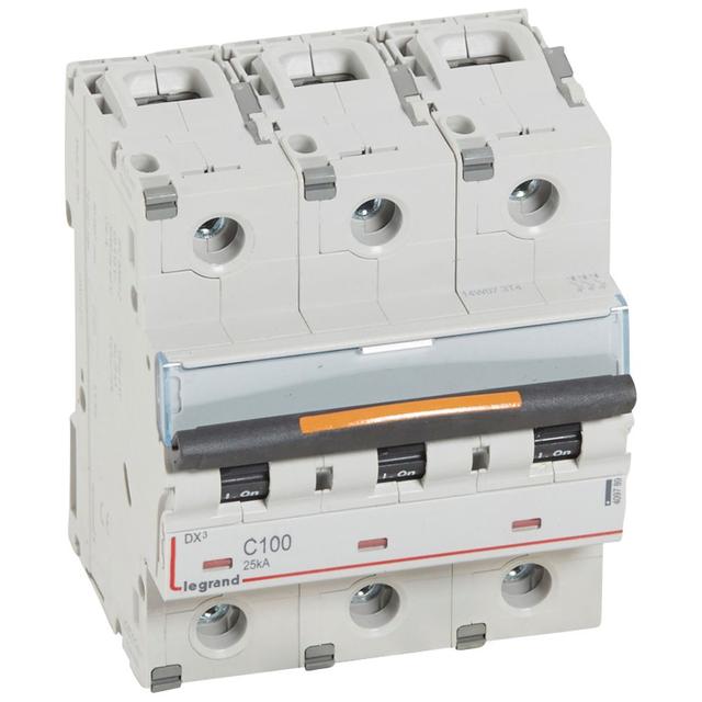 Wyłącznik Nadprądowy S323 C100 3P 100A 25Ka DX3 409789 LEGRAND