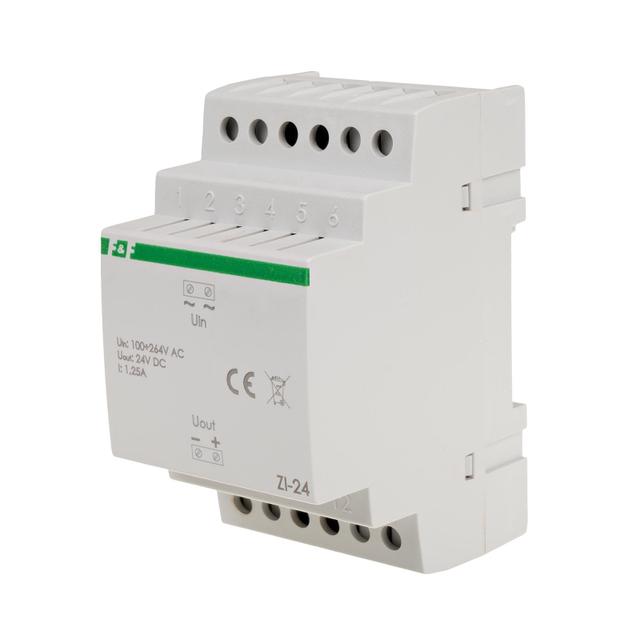 Zasilacz impulsowy 24V DC 1,25 A ZI-24 F&F