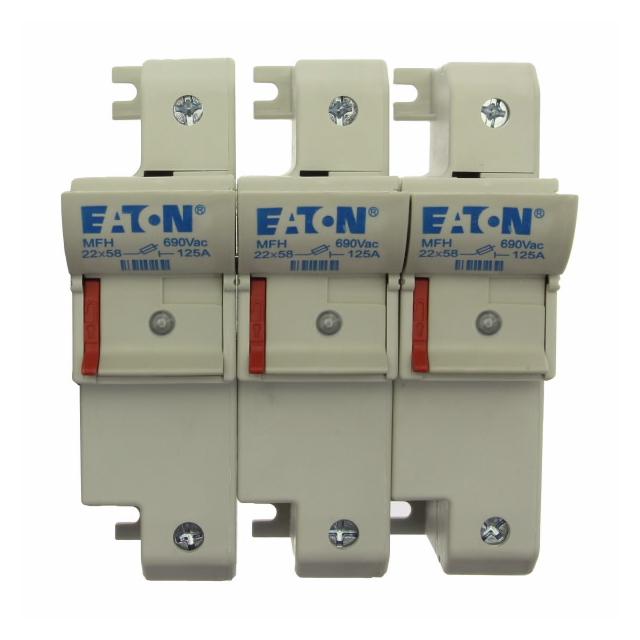 3P+N 22x58 Neon Indicator Fuse Holder Podstawa bezpiecznikowa LV 125A AC 690V 22x58 mm 3P+N, CH223DN