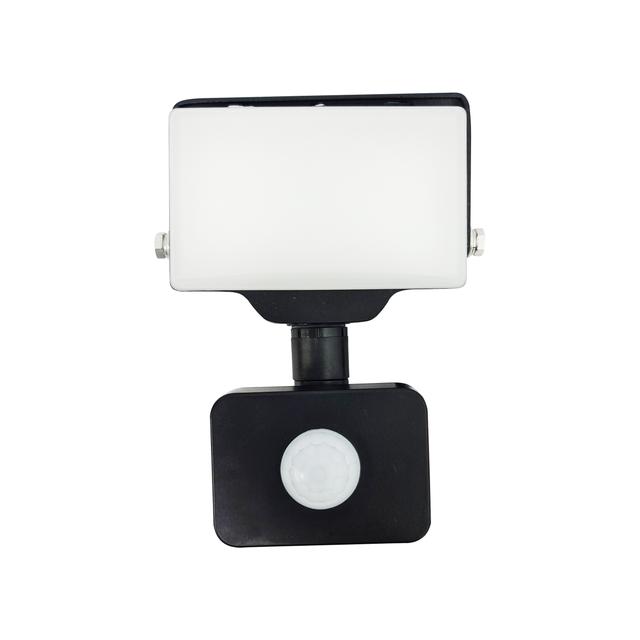 PORTO S LED 10W naświetlacz z PIR, 800lm, IP44, 4000K, aluminium + poliwęglan