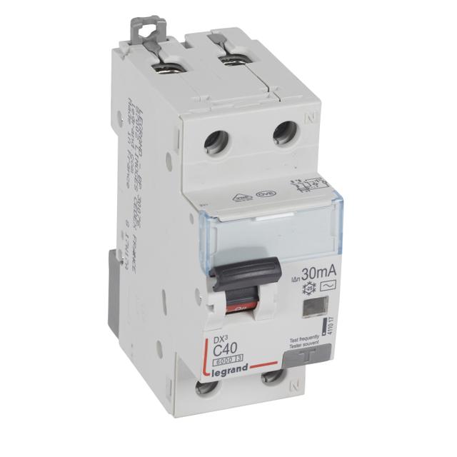 Wyłącznik Różnicowo-Nadprądowy 2P 40A C 0,03A Typ AC P312 DX3 411017 LEGRAND