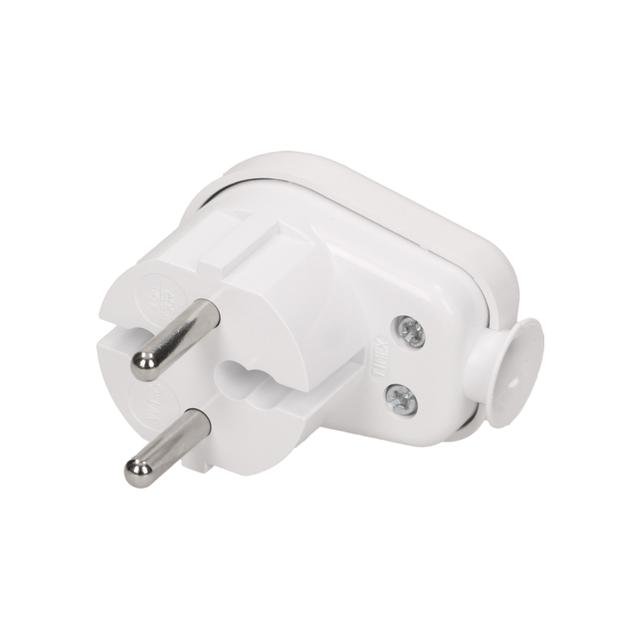 Wtyczka kątowa 2P 16A biały WT-16 K2/BIAŁY ORNO