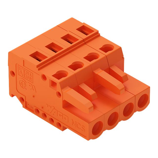 1-przewodowe gniazdo CAGE CLAMP pomarańczowa /100szt./ 231-304/102-000 WAGO