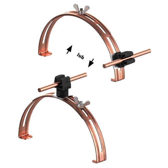 AN-15P/CU/C-N Uchwyt gąsior.rozsuw.Z-zatrz. H=3,5cm /CU/ czarny