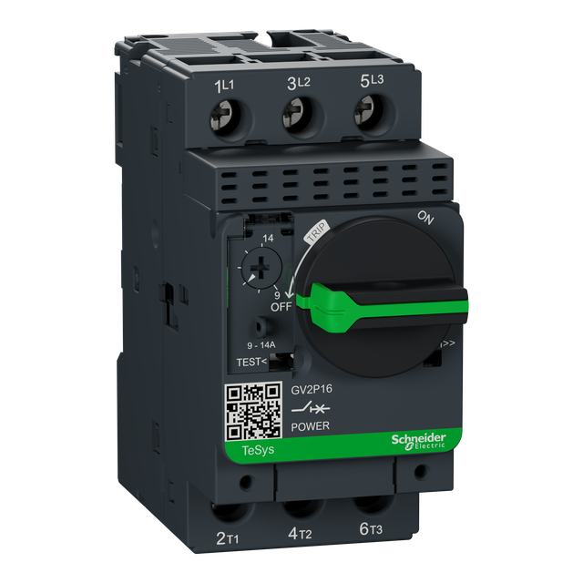 Wyłącznik silnikowy 3P 5,5kW 9-14A GV2P16 SCHNEIDER