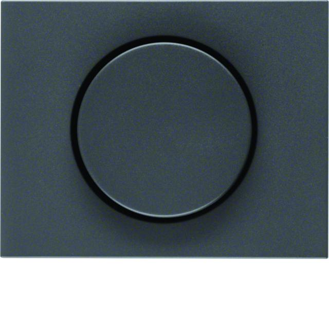 BERKER K.1 Płytka czołowa z pokrętłem Regulator do ściemniacza obrotowego antracyt mat lakierowana 1