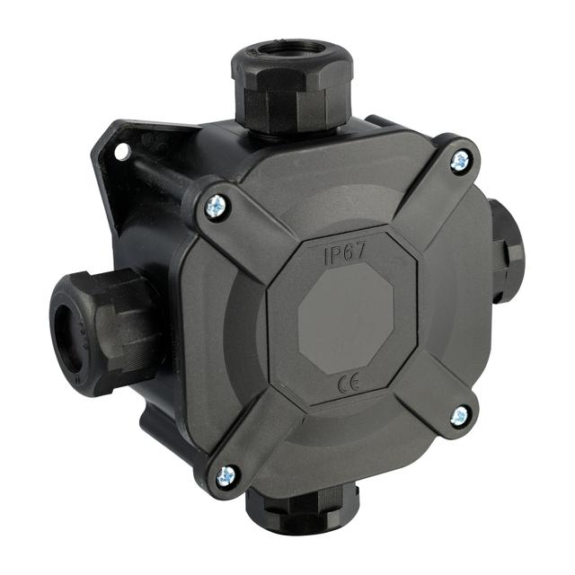 PNHC Puszka Hermetyczna n/t IP67 4mm2 400V czarna 63.408 OPATÓWEK