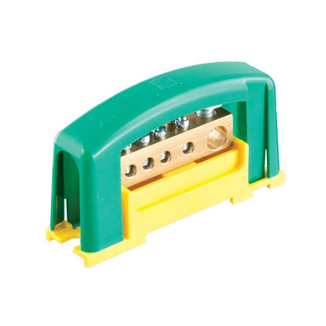 Zacisk ochronny ZO 1x25, 4x10 Ż/Z, żółto-zielony z pokrywą  NOWOŚĆ