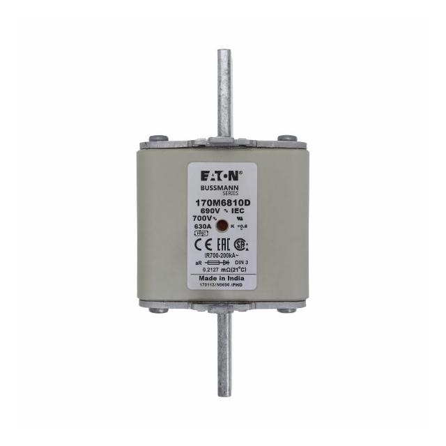 630A 690V aR DIN 3 HSDNH FUSE Wkładka szybka 630A AC 690V DIN 3 aR DIN IEC podwójny wskaźni 170M6810
