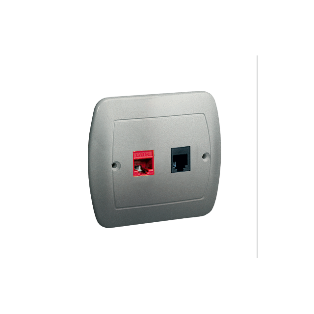 Simon Akord Gniazdo komputerowe RJ45 kategoria 5e+gniazdo telefoniczne RJ11. Montaż do puszki na wkr