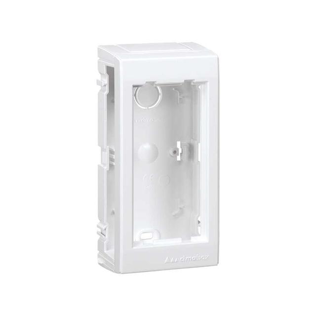 Simon Connect Obudowa natynkowa 1-modułowa 2x K45 czysta biel