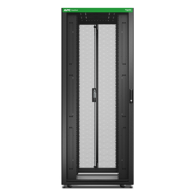 Szafa Easy Rack 800mm/42U/1000mm, z dachem, kółkami, nóżkami i 4 wspornikami, bez paneli bocznych, p