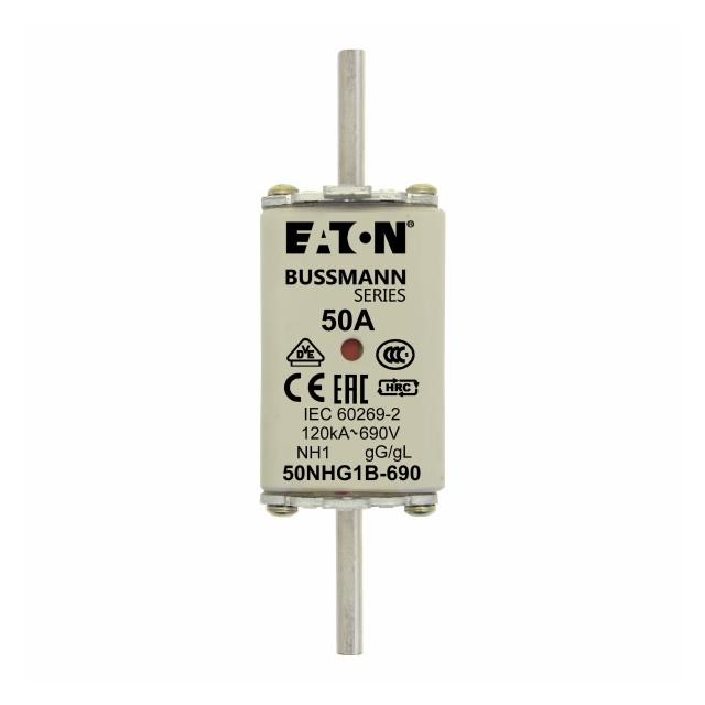 NH FUSE 50AMP 690V gG SIZE 1 Wkładka NH1 50A 690V GL/GG podwójny wskaźnik 50NHG1B-690 EATON