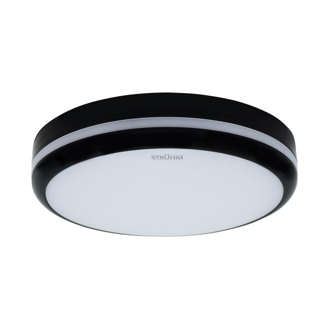 Plafon hermetyczny ASTRO LED 12/15/18W czarny ciepła/neutralna/zimna biel 04614 IDEUS