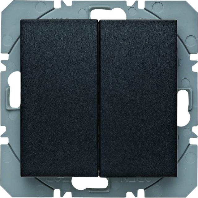 BERKER B.X/S.1 KNX RF quicklink Przycisk podwójny płaski antracyt 85656285 HAGER