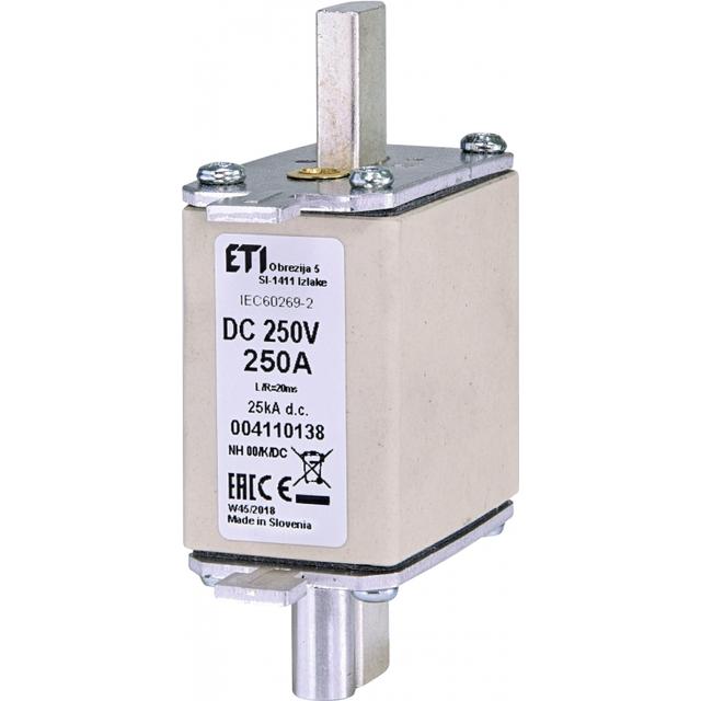 Wkładka topikowa NH DC z wybijakiem NH00 K 250A 250V DC 004110138 ETI