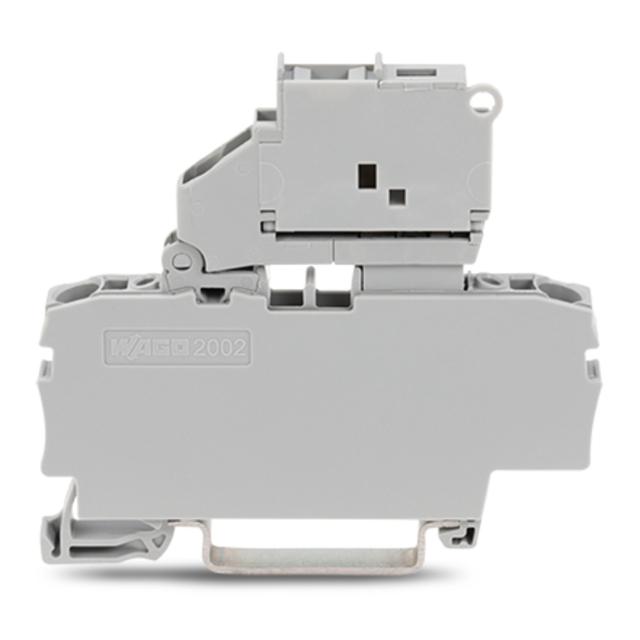 Złączka bezpiecznikowa 2.5mm2 szara 6,3A 5x20mm uchylna podstawa bezpiecznika /50szt./ WAGO