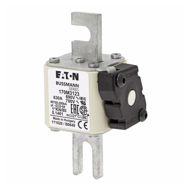 630A 690V 1*KN/80 aR INDICATOR FUSE Wkładka szybka 630A AC 690V compact DIN 1 45x59x104 mm 170M3123