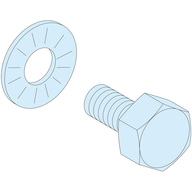 Rozdzielnice PrismaSet, zestaw śrub i podkłądek M6x16 40 sztuk