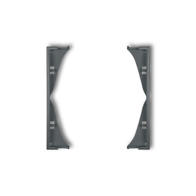 ICON Ramka pośrednia do gniazd podwójnych grafitowy mat KARLIK