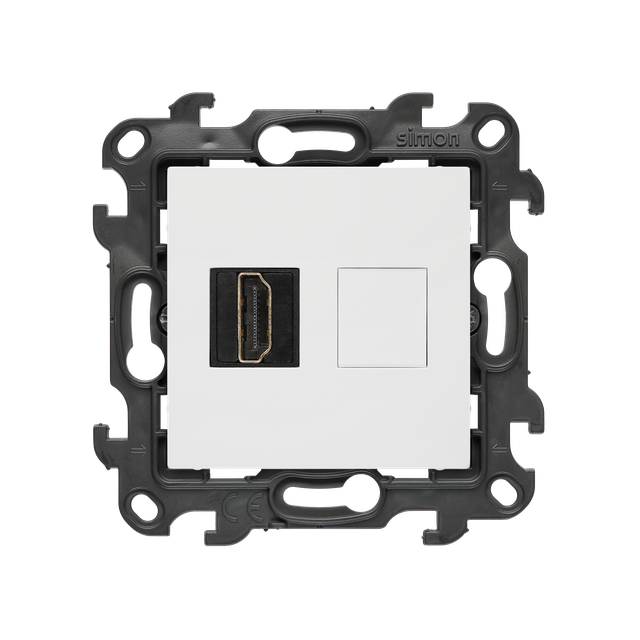 Simon 24 Gniazdo HDMI 2.1 pojedyncze biały NGHDMI121.01/11