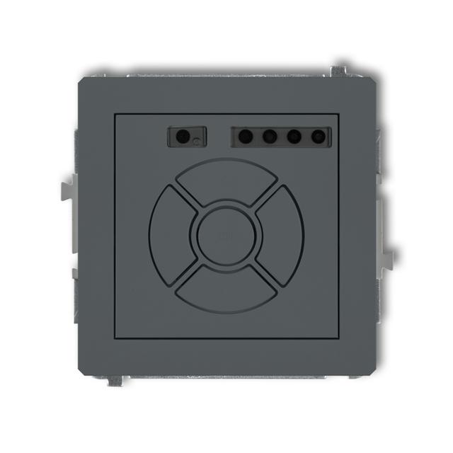 DECO Elektroniczny sterownik rolety (sterowanie lokalne i pilotem, sterowanie strefą i podstrefą) grafitowy mat 28DSR-4 KARLIK