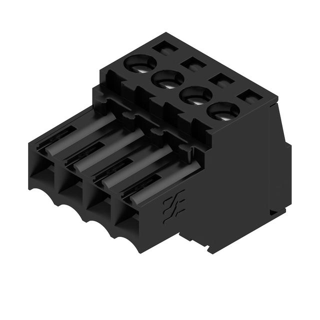 BL 3.50/04/180 SN BK BX Wtyk PCB (złącze wiązki), 3.50 mm, Liczba biegunów: 4, Przyłącze z jarzmem /132szt./ 1615690000 WEIDMÜLLER