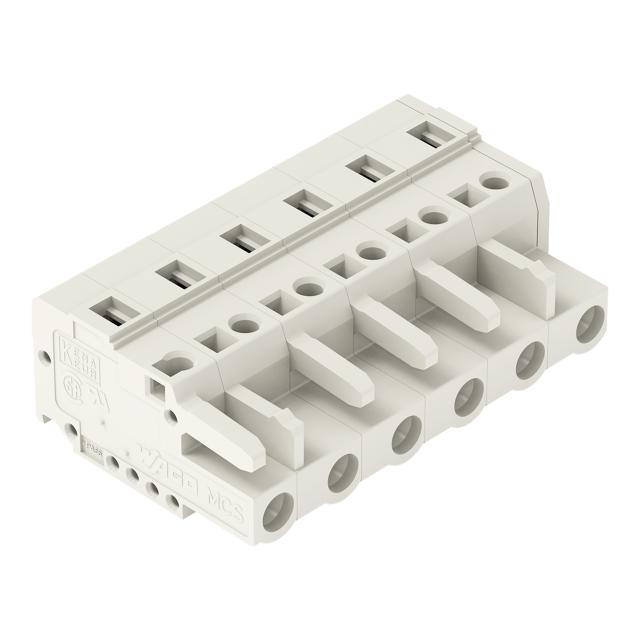Gniazdo MCS‑MIDI Classic 6‑biegunowe jasnoszare raster 7,5mm 721‑206/026‑000 /50szt./ WAGO