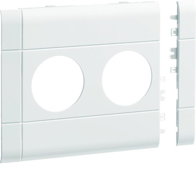 tehalit.WA Maskownica 2-krotna ABS bezhalogenowy 120mm biały GB120209016 HAGER