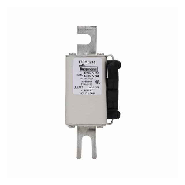 FUSE 100A 1250V 1*KN/110 AR CU Wkładka szybka 100A AC 1250V rozmiar 1 45x58x138 mm a 170M3241 EATON
