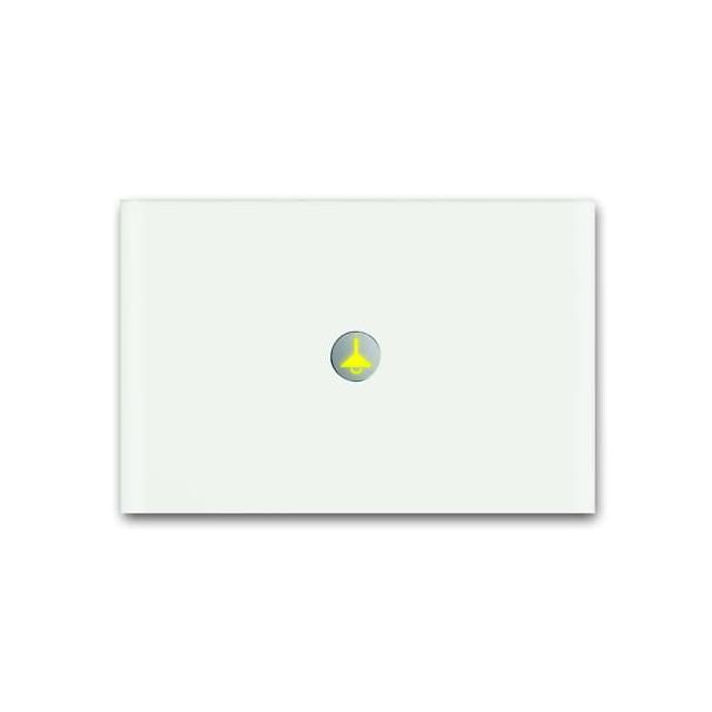 6340-811-101-500 - Element obsługowy Busch-priOn, 1/2 klawiszowy, szkło białe