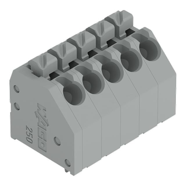 listwa zaciskowa do pł. drukowanych 5-bieg. szara raster 3,5 mm /60szt./ WAGO