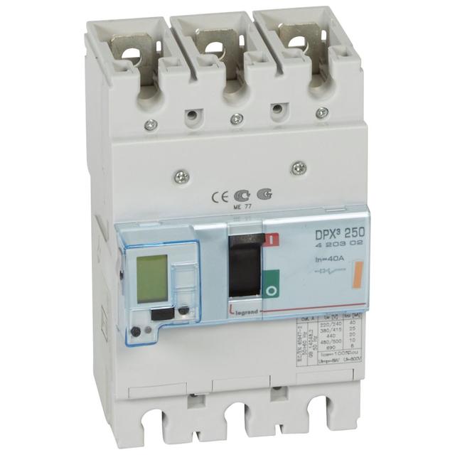 Wyłącznik DPX3 250 El 3P 40A 25Ka 420302 LEGRAND