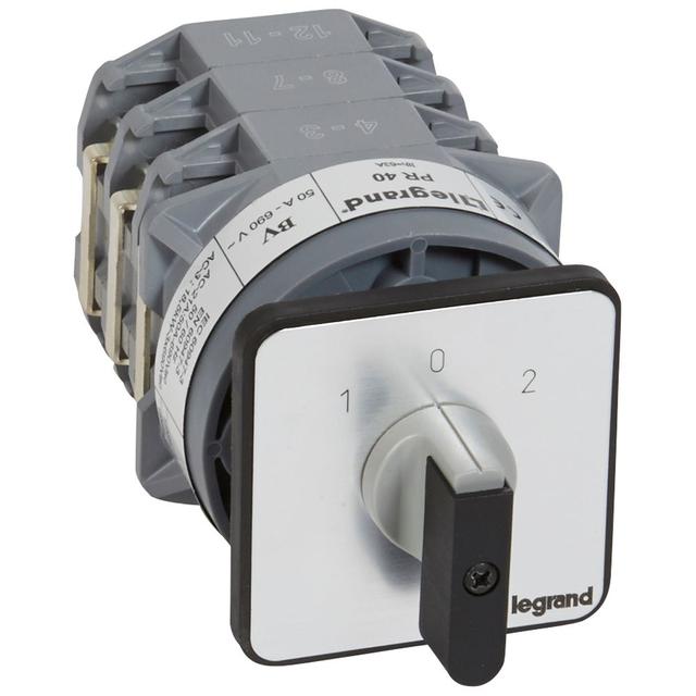 PRZEŁĄCZNIK KRZYWKOWY 0-1-2 PR40 50 A 3P, Legrand