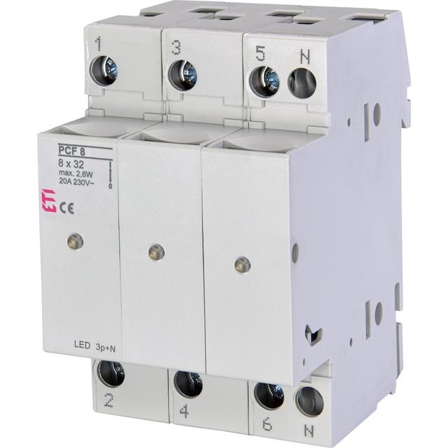 Rozłącznik bezpiecznikowy PCF 8 3P+N LED 002530015 ETI