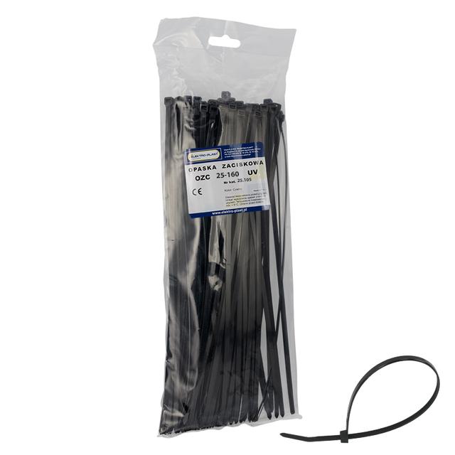 Opaska czarna OZC 25-160 UV (100szt)  25.105 OPATÓWEK